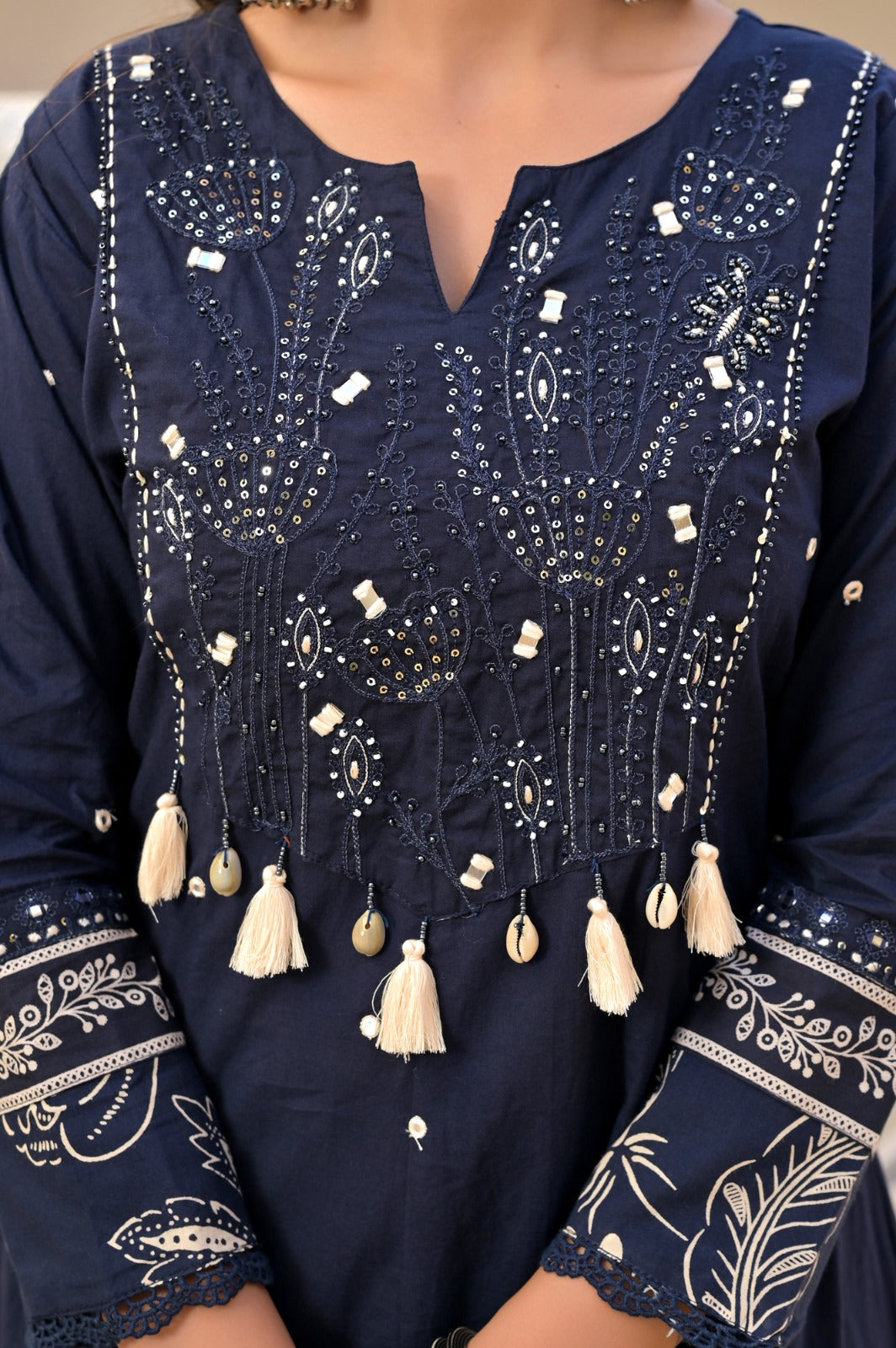 Gindly Elegant Printed Anarkali Kurta Set with Dupatta