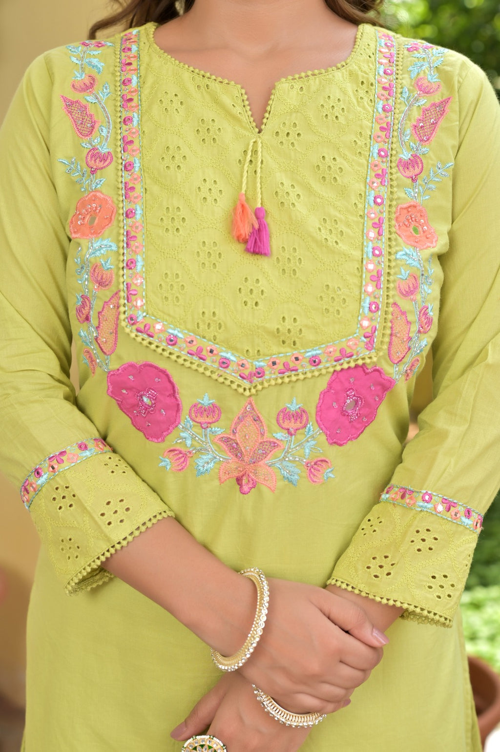 A-Line Kurti with Dupatta