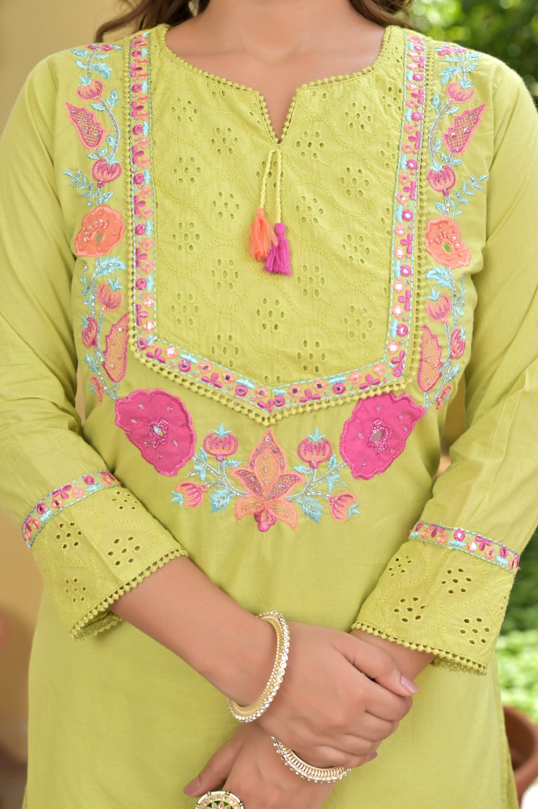 A-Line Kurti with Dupatta