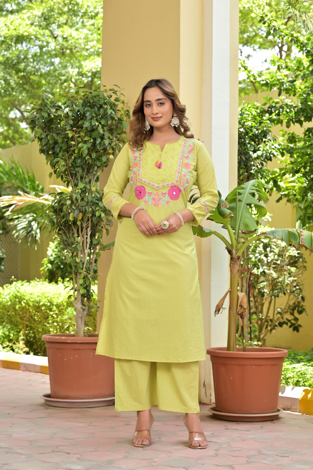 A-Line Kurti with Dupatta