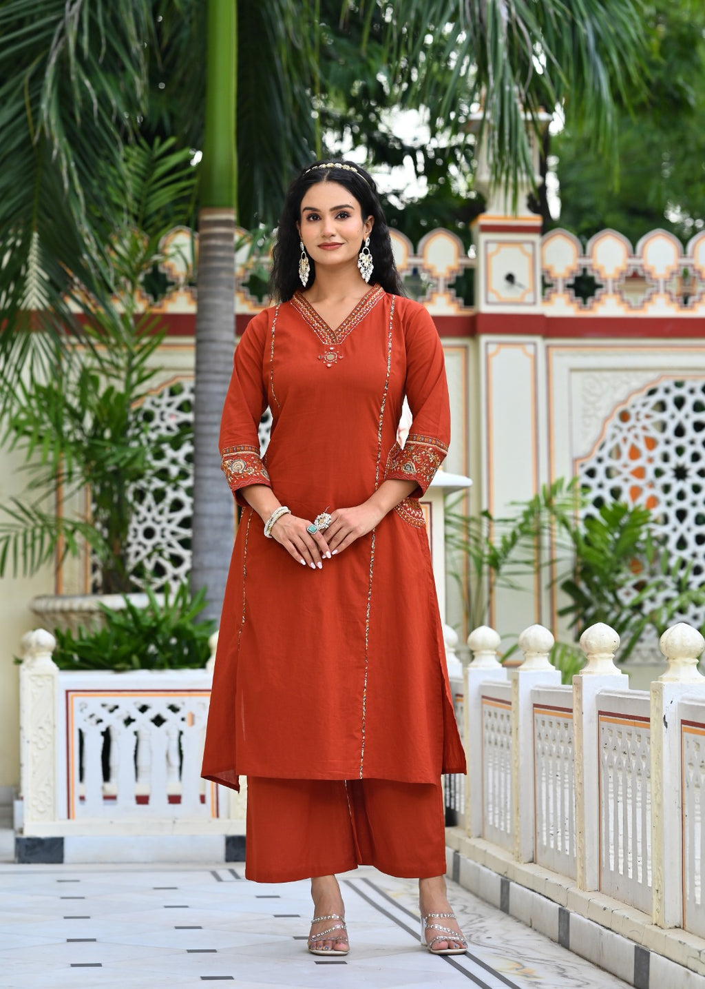 Gindly A-Line Kurta Set