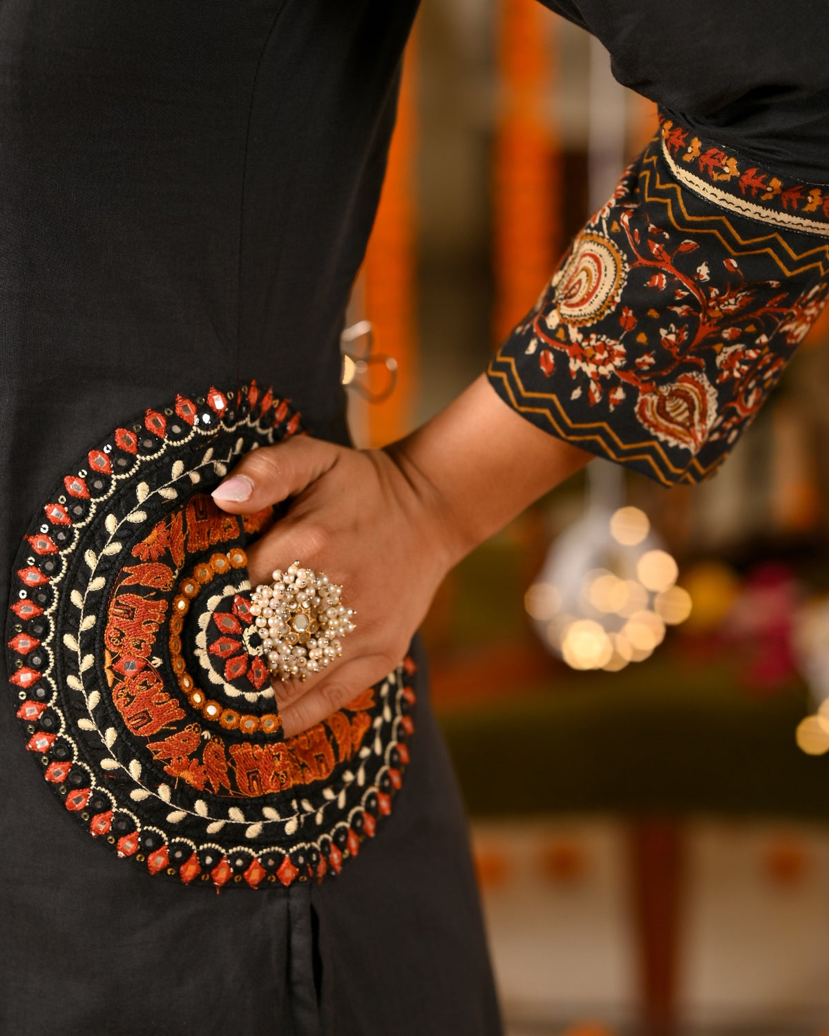 Three Piece Embroieded Kurta Palazzo Set with Dupatta