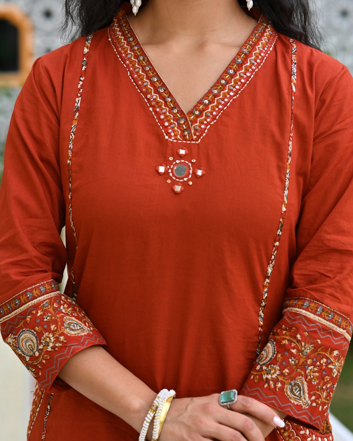 Gindly A-Line Kurta Set