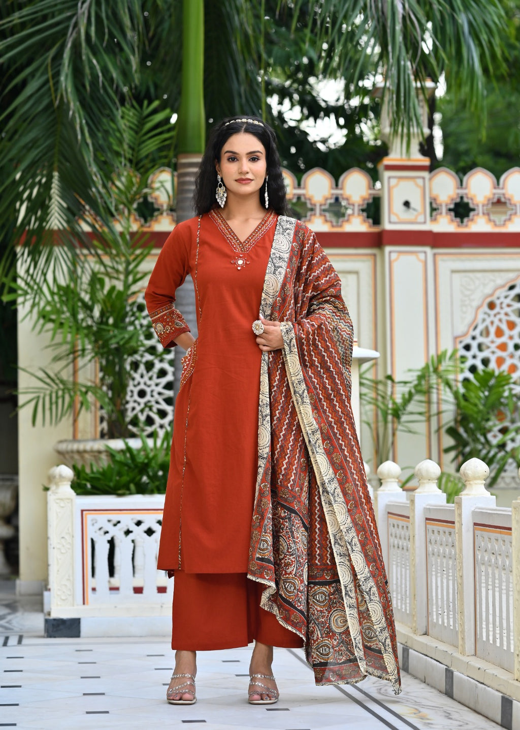 Gindly A-Line Kurta Set