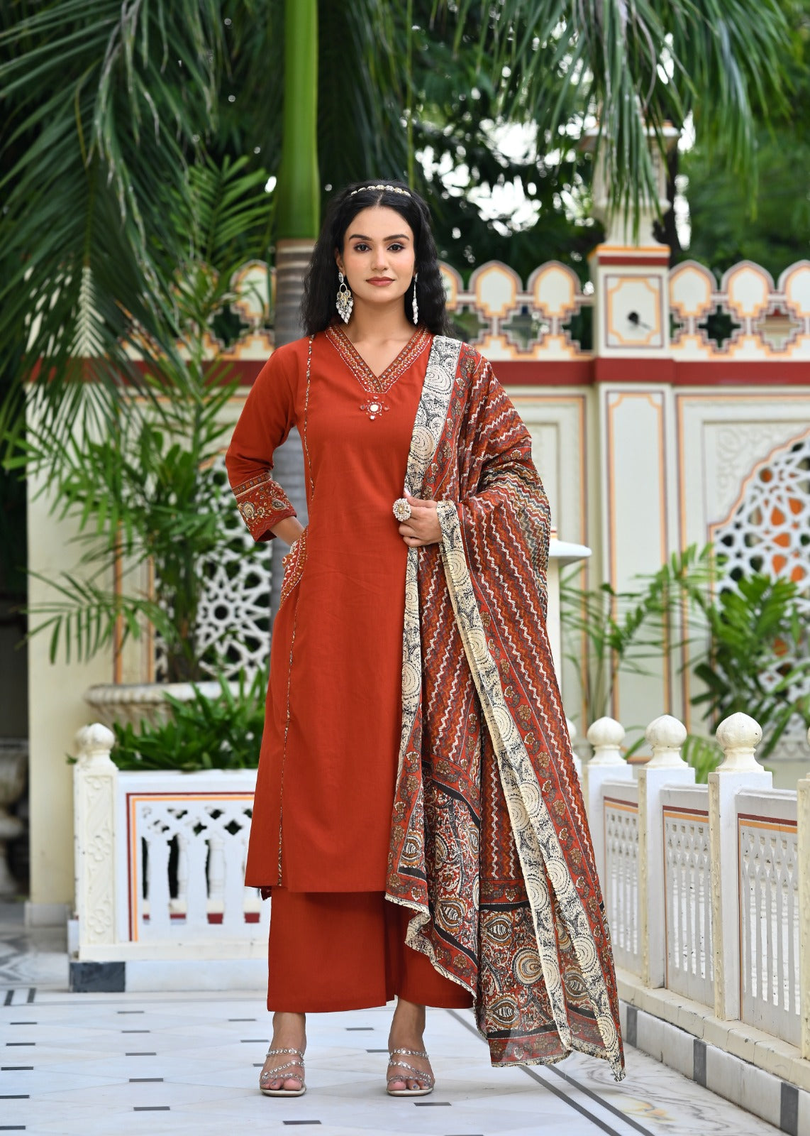 Gindly A-Line Kurta Set