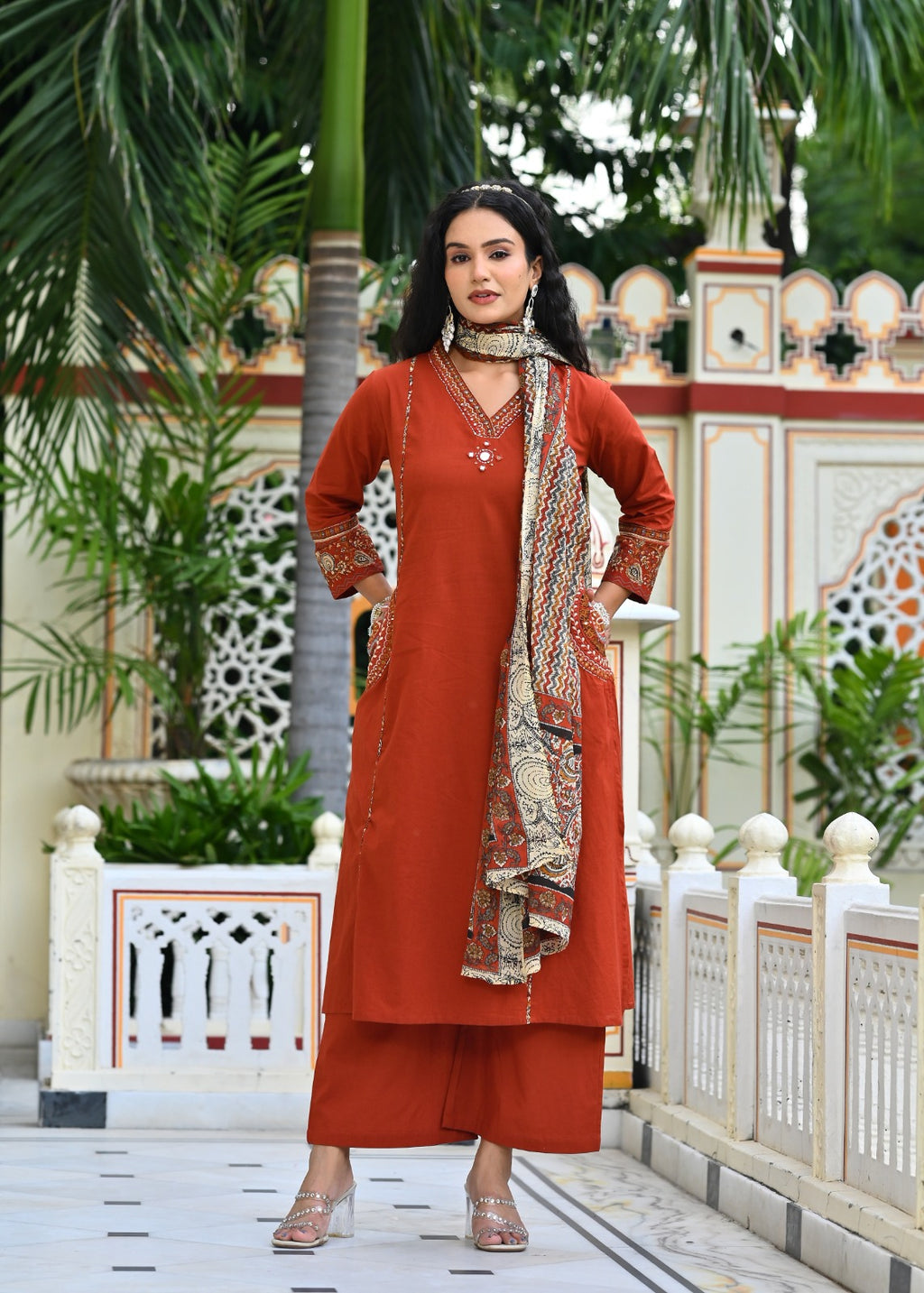 Gindly A-Line Kurta Set