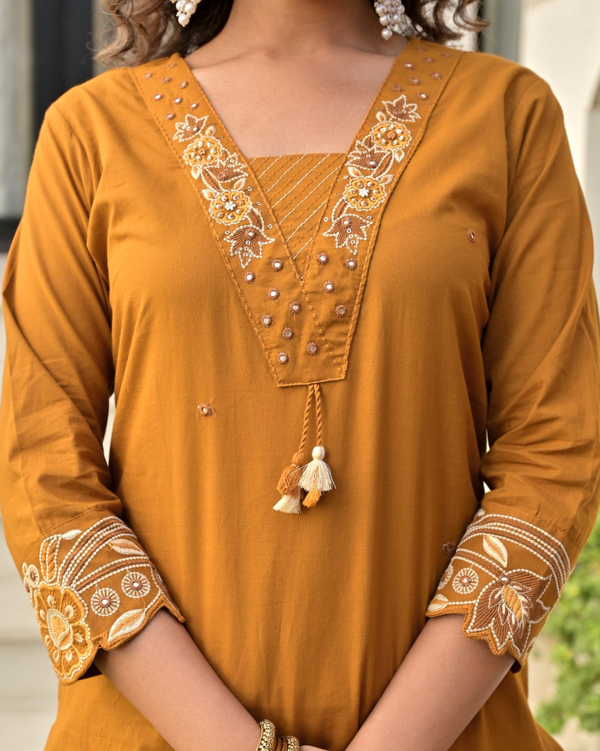 Gindly Straight Kurta Set with Bottom & Dupatta