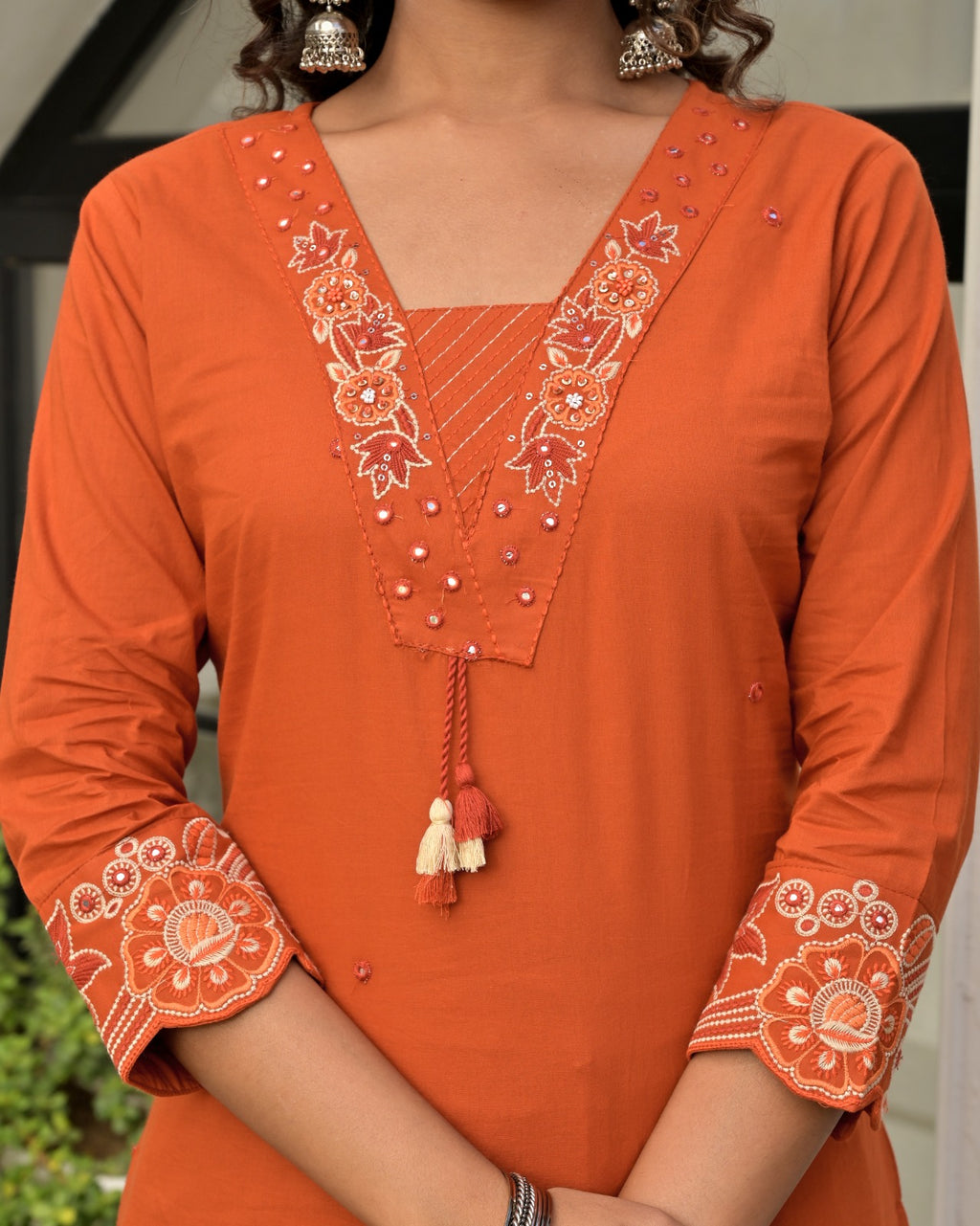 Gindly Straight Kurta set with Bottom & Dupatta