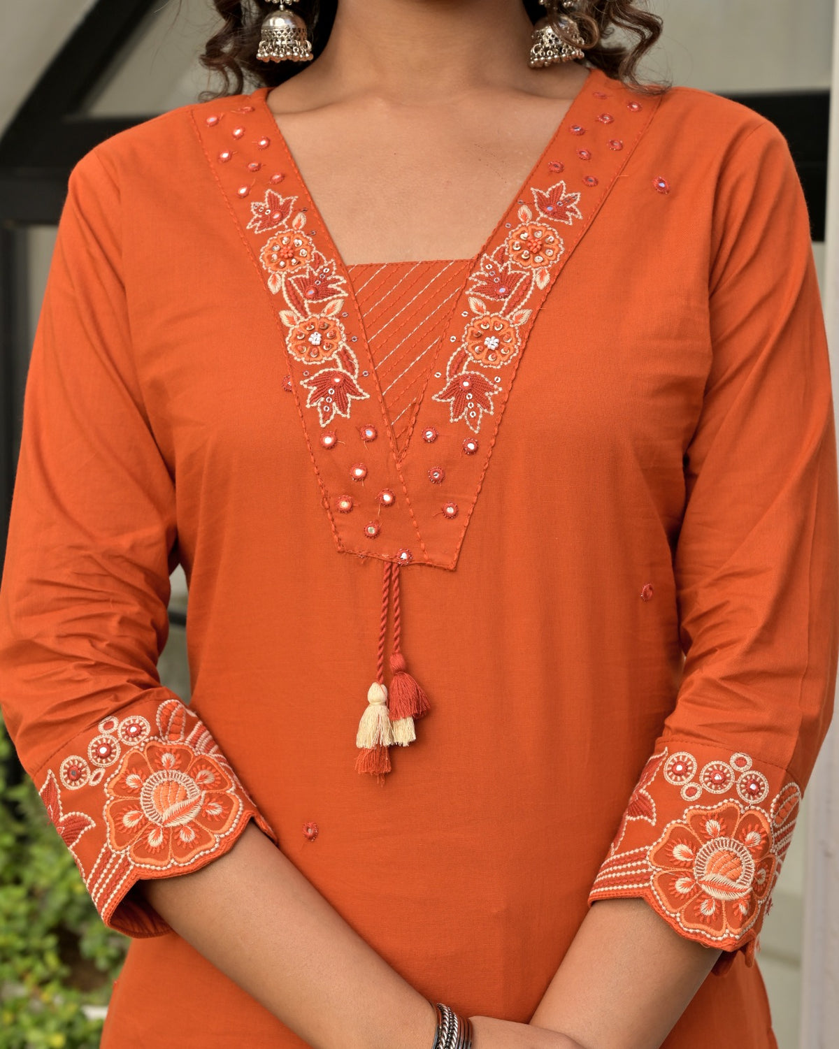 Gindly Straight Kurta set with Bottom & Dupatta