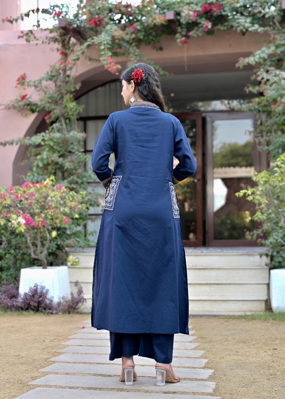 Gindly A-Line Kurta Set