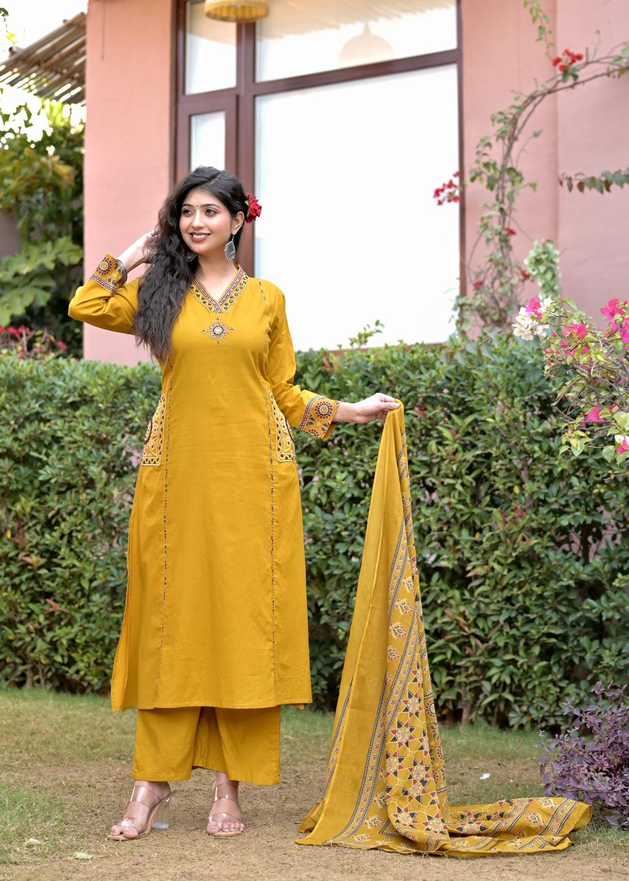 Gindly A-Line 3 Piece Suit For Women